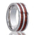 Men's Wedding Ring | Cobalt Band with Bloodwood Inlay
