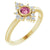 ZARIA | Women's Engagement Ring | Diamond | Pink Tourmaline | Mozambique Garnet