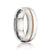 Men's Wedding Band with Gold Inlay