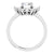 Women's 14k white gold starburst engagement ring