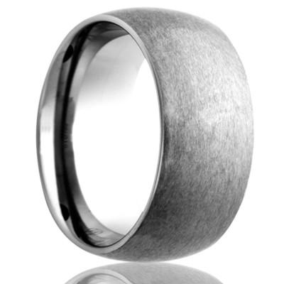 Cobalt Wedding Ring with Brushed Finish. tcrings.com