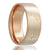 Men's 14k white gold mokume gane wedding ring