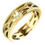 Gold Wedding Ring 5mm White