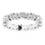 Women's 14K white gold cluster diamond eternity wedding ring