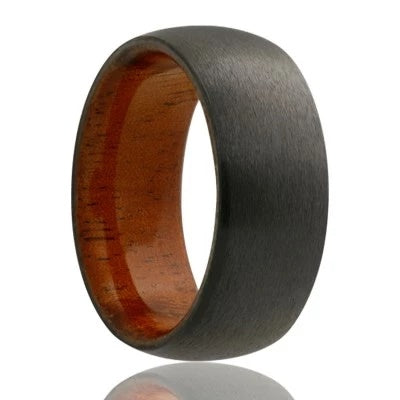 Black Wedding Ring for Men Black Zirconium