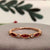14K rose gold ruby and diamond wedding ring