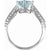 Women's aquamarine & diamond engagement ring