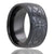 Black Ceramic Wedding Ring with Celtic Design