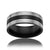 Men's Wedding Ring Zirconium Grooved
