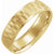 Men's hammered 14K white gold wedding ring 