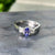 Women's 14k white gold tanzanite engagement ring