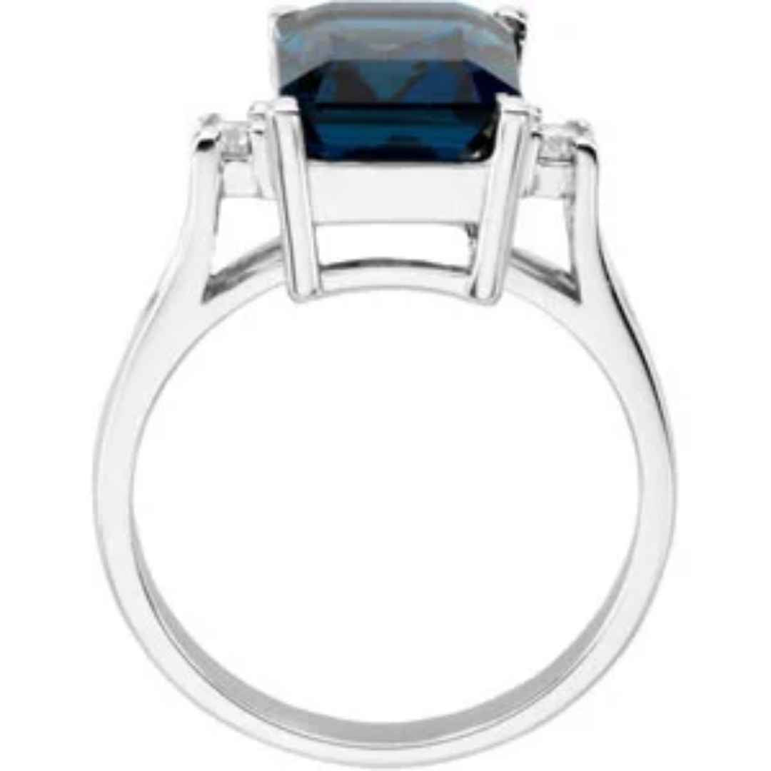 London Blue Topaz Engagement Ring