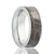 Cobalt Wedding Ring with Meteorite Inlay