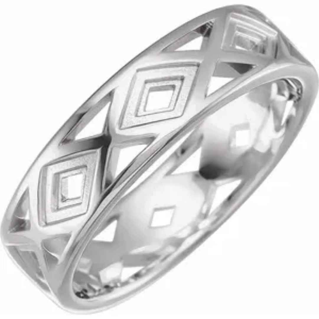 GEOFFREY | Men's Wedding Ring | Geometric Shape | 6mm