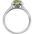 Women's peridot engagement ring