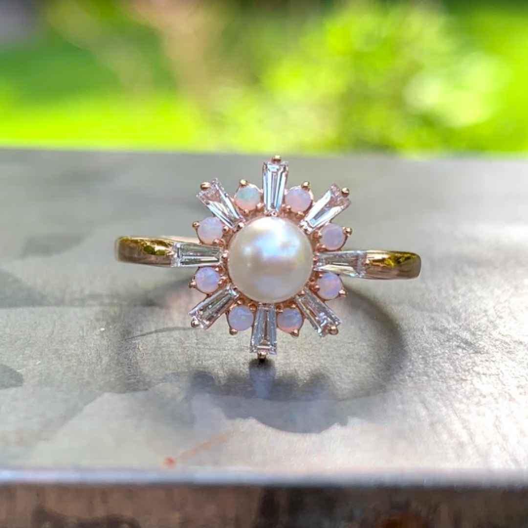 Big Ring Pearl Wedding | Big White Pearl Rings Women | Pearls Cubic  Zirconia Ring - Rings - Aliexpress