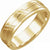 Men's 14K white gold grooved wedding ring