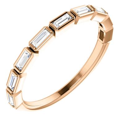 Eternity Ring | 14k Gold Wedding Band with Diamonds - TCR
