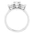 Women's 14K white gold diamond engagement ring
