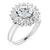 MARY | Women's Diamond Engagement Ring | Halo Cluster