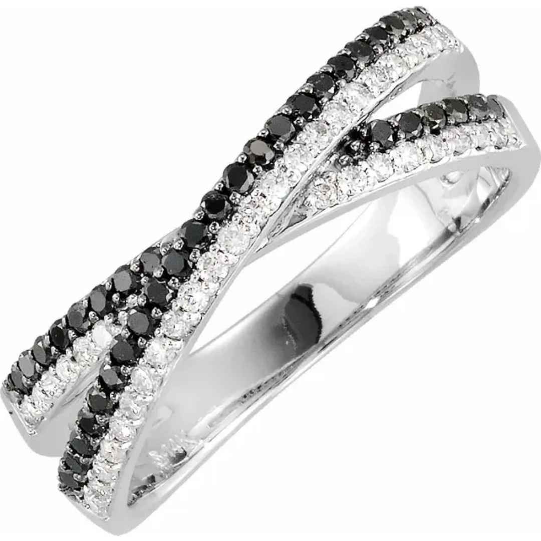 black and white diamond wedding ring 