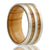 Men's Cobalt Wedding Ring with Olive Wood