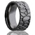 Men's Black Zirconium Tire Tread Ring