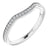 Women's channel set diamond contour wedding ring
