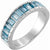 SUNIL | Women's Wedding Ring | Sky Blue Topaz | Pink Stones