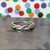 Women's 14k white gold diamond infinity ring